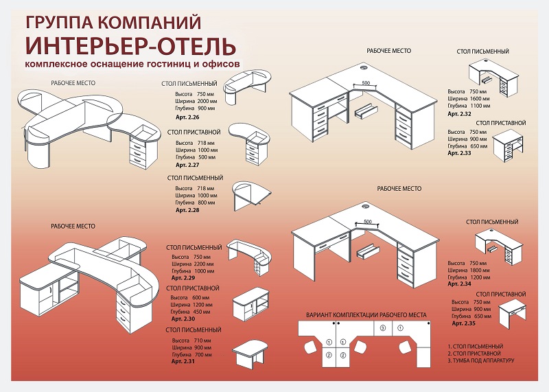 Офисная мебель в Краснодаре - Мебель для персонала - Оперативная мебель - столы 3